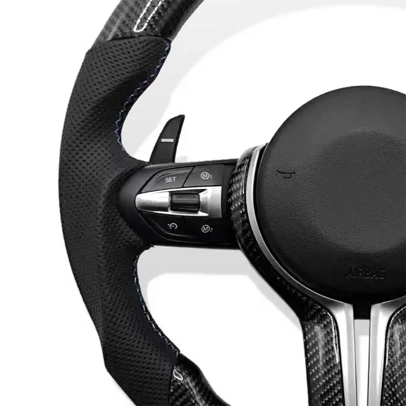M3 M5 Steering Wheel Real Carbon Fiber F30 F31 F32 F10 F20 F22 F15 F16 F22 F34 F36 F80 F82 Carbon Fiber Steering Wheel