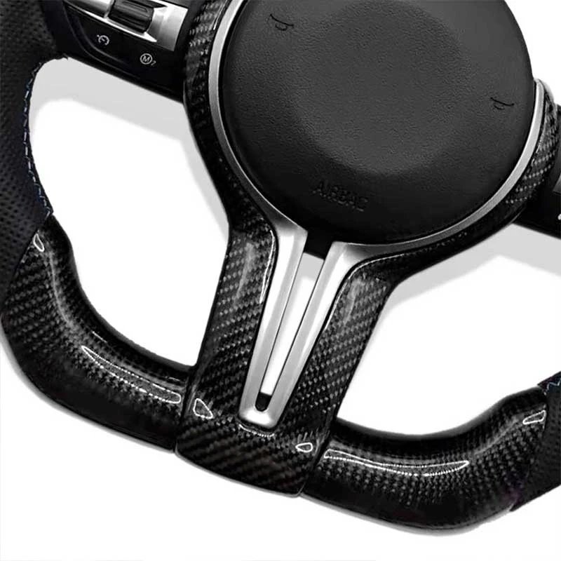M3 M5 Steering Wheel Real Carbon Fiber F30 F31 F32 F10 F20 F22 F15 F16 F22 F34 F36 F80 F82 Carbon Fiber Steering Wheel
