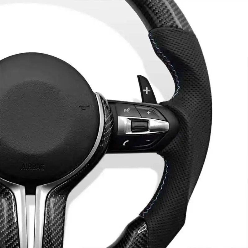 M3 M5 Steering Wheel Real Carbon Fiber F30 F31 F32 F10 F20 F22 F15 F16 F22 F34 F36 F80 F82 Carbon Fiber Steering Wheel