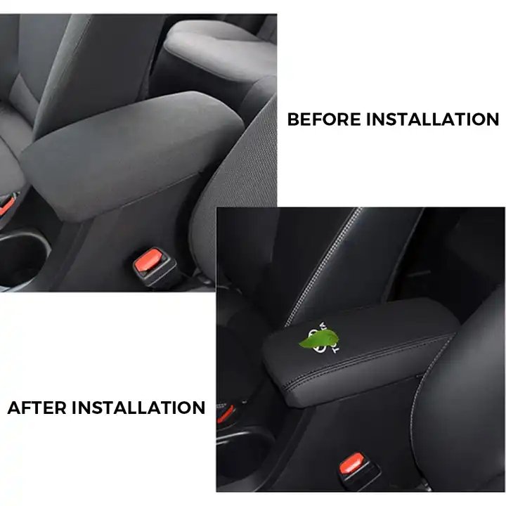 Soft Microfiber Leather Car Central Armrest Box Cover protection Pad Interior Parts for Toyota Corolla