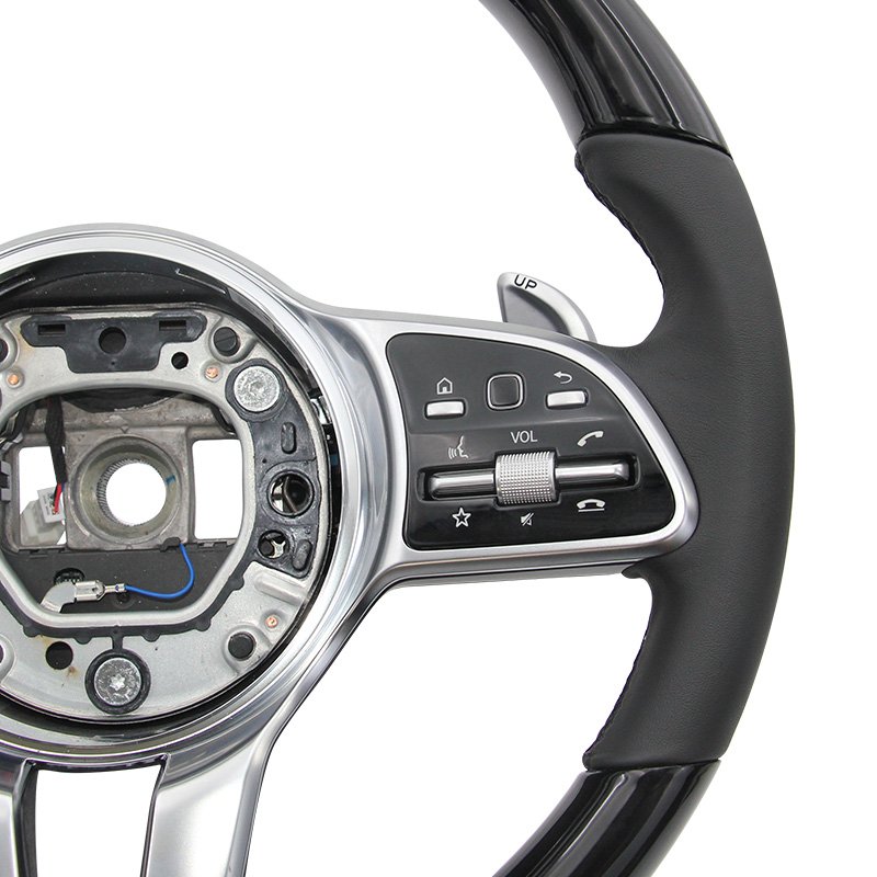 For Mercedes Benz C GLC E S CLS AMG 2021-2023 custom leather steering wheel modification 223 ZC-801-M5-F