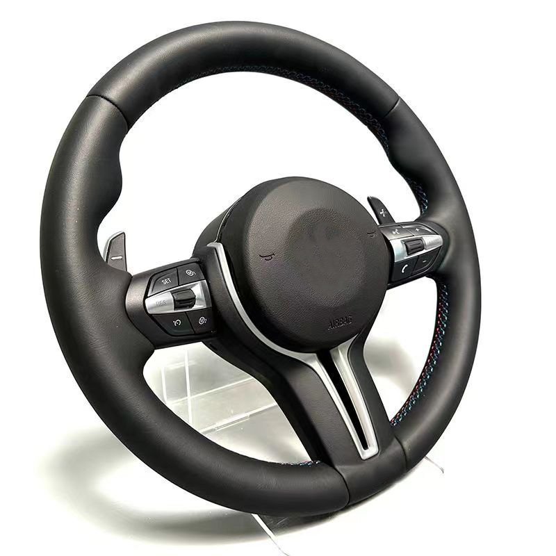 Car Sport Leather Steering Wheel For BMW M2 M3 M4 M5 M6 F30 F10 F35 F22 E46 E90 E92 F10 F30 F32 E60 F serie Car Steering Wheel
