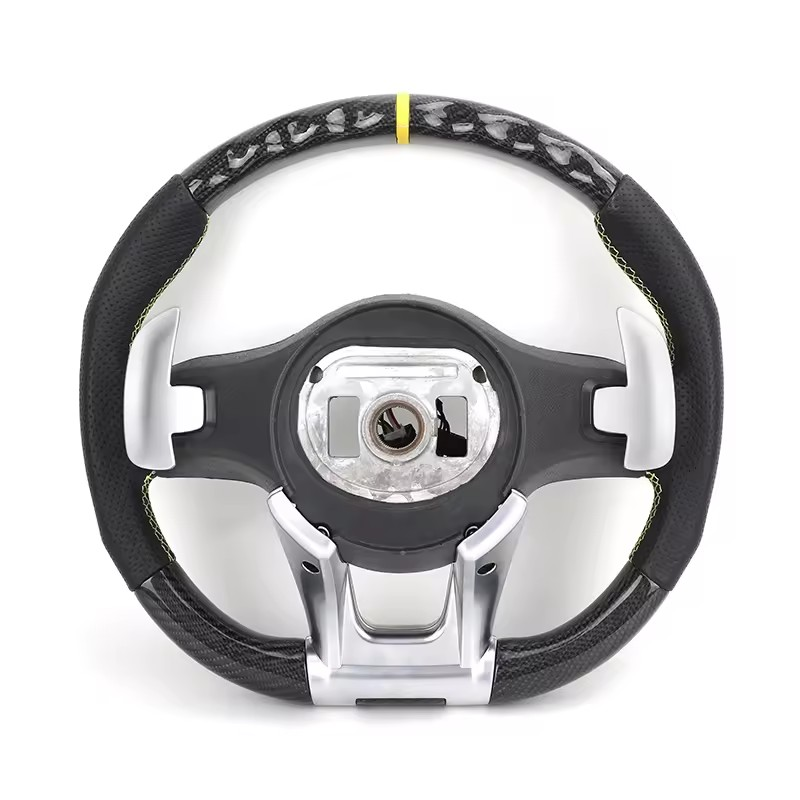 Customized Perforated Leather Carbon Steering Wheel for Mercedes Benz S Class W222 W212 W204 E63 C43 AMG Sports GLE GLS E300