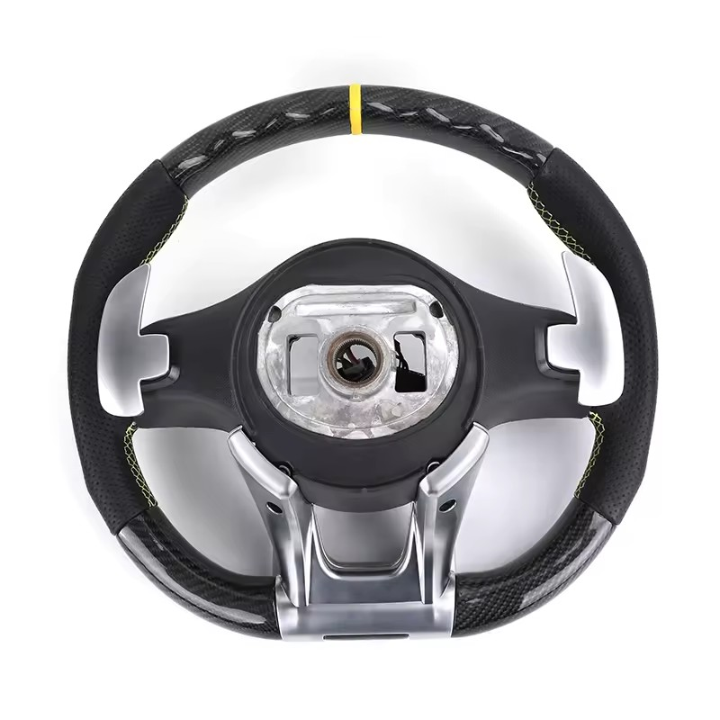 Customized Perforated Leather Carbon Steering Wheel for Mercedes Benz S Class W222 W212 W204 E63 C43 AMG Sports GLE GLS E300