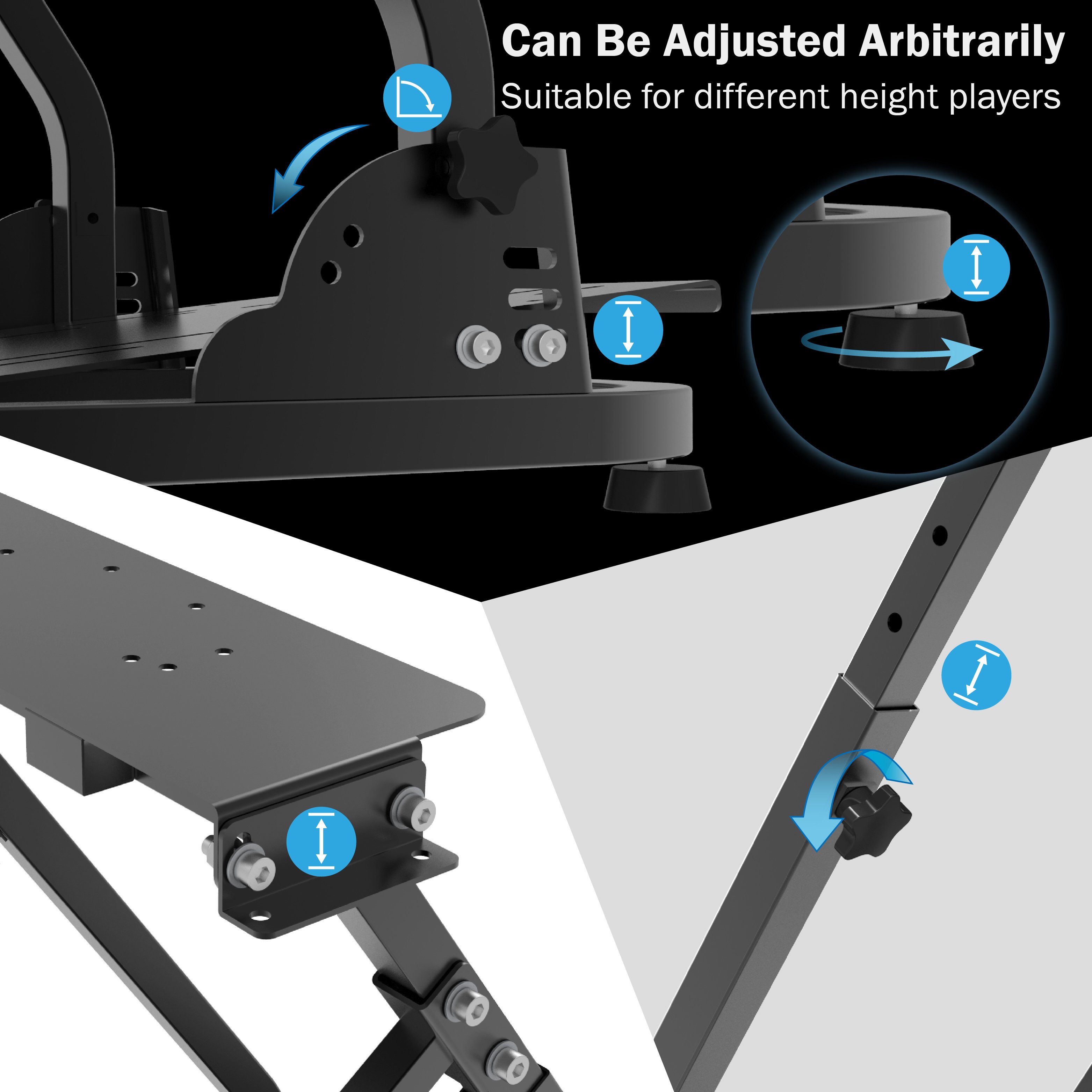 Manufacturer Wholesale Racing Game Simulator Stand for car race game accessories Steering Wheel Simulator Stand