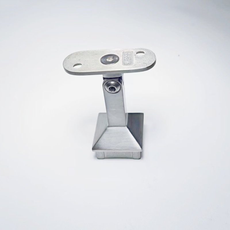 Adjustable Movable Head Stainless Steel Bracket for Square Pipe