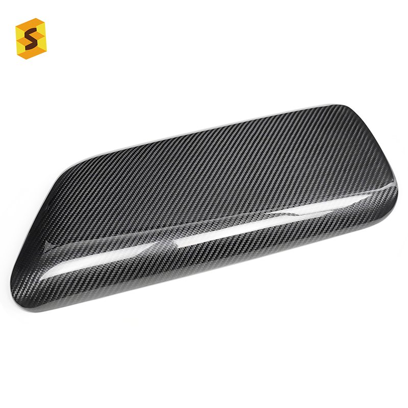 Shasha Dry Carbon Fiber Armrest Box Top Cover Interior Accessories for Toyota Camry 2018 2019 2020 2021 2022 2023