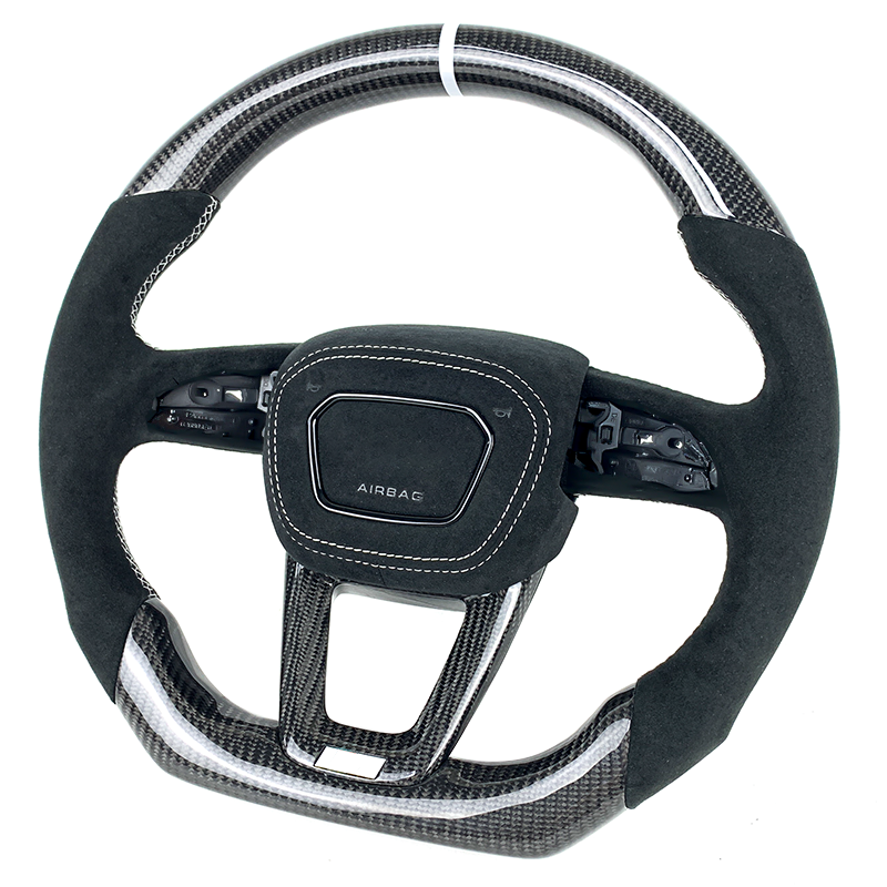Car interior original ALCANTARA carbon fiber steering wheel suitable for Audi q30 q50 q70