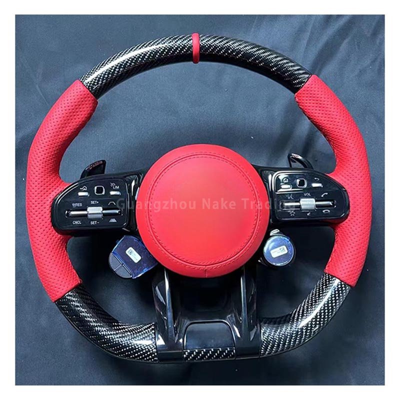 Wood texture car steering wheel for Mercedes Benz vito w447 w222 w213 v s class s580 maybach interior parts upgrade kit