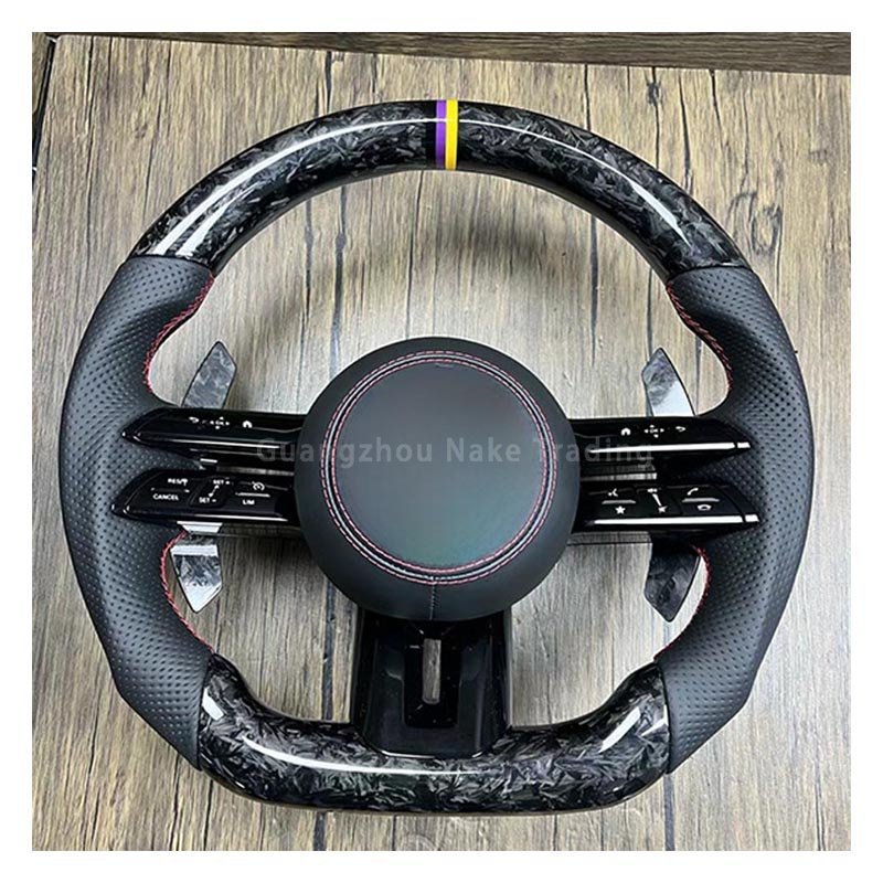 Wood texture car steering wheel for Mercedes Benz vito w447 w222 w213 v s class s580 maybach interior parts upgrade kit