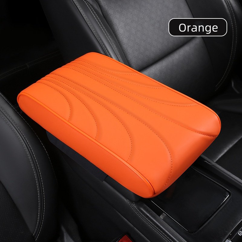 Luxury PU Leather Armrest Cover Foam Cushion Protector Extender Mat for Car's Front Center Console Luxury Stylish Design