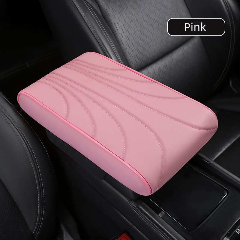 Luxury PU Leather Armrest Cover Foam Cushion Protector Extender Mat for Car's Front Center Console Luxury Stylish Design