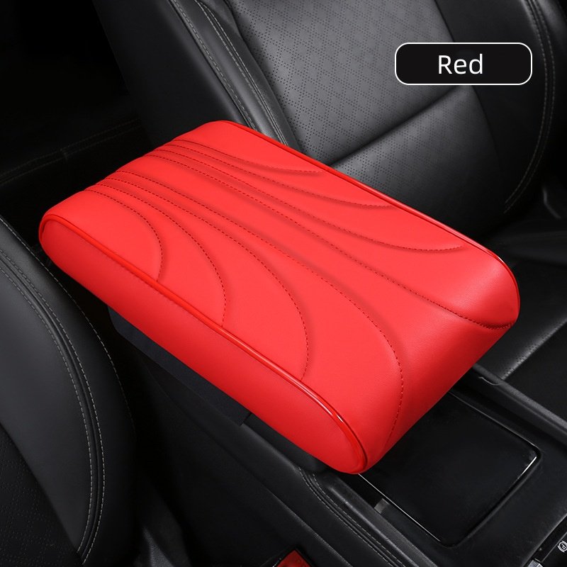 Luxury PU Leather Armrest Cover Foam Cushion Protector Extender Mat for Car's Front Center Console Luxury Stylish Design