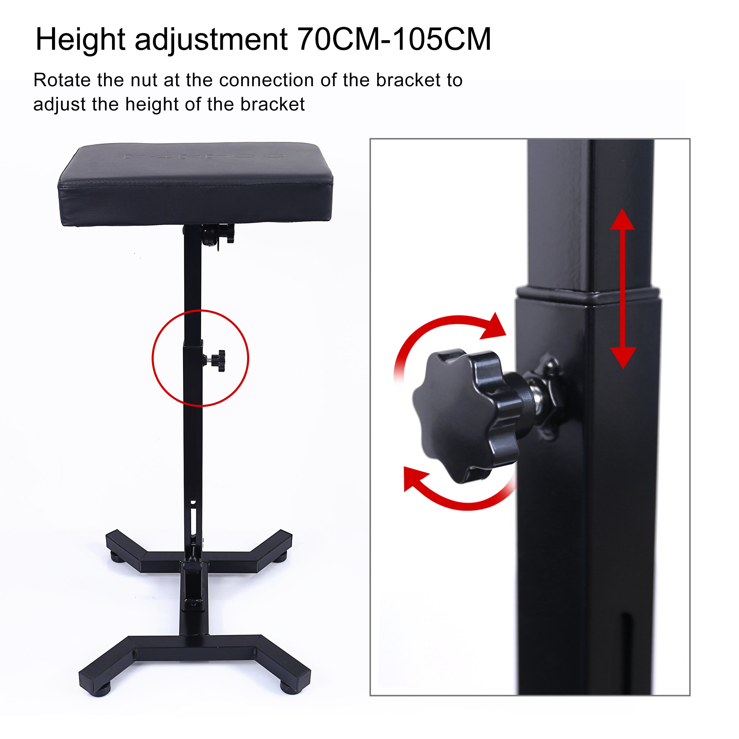 Factory Wholesale Custom Large Adjustable Tattoo Arm Rest Stand Tattoo Arm Rest for Tattoo Supplies
