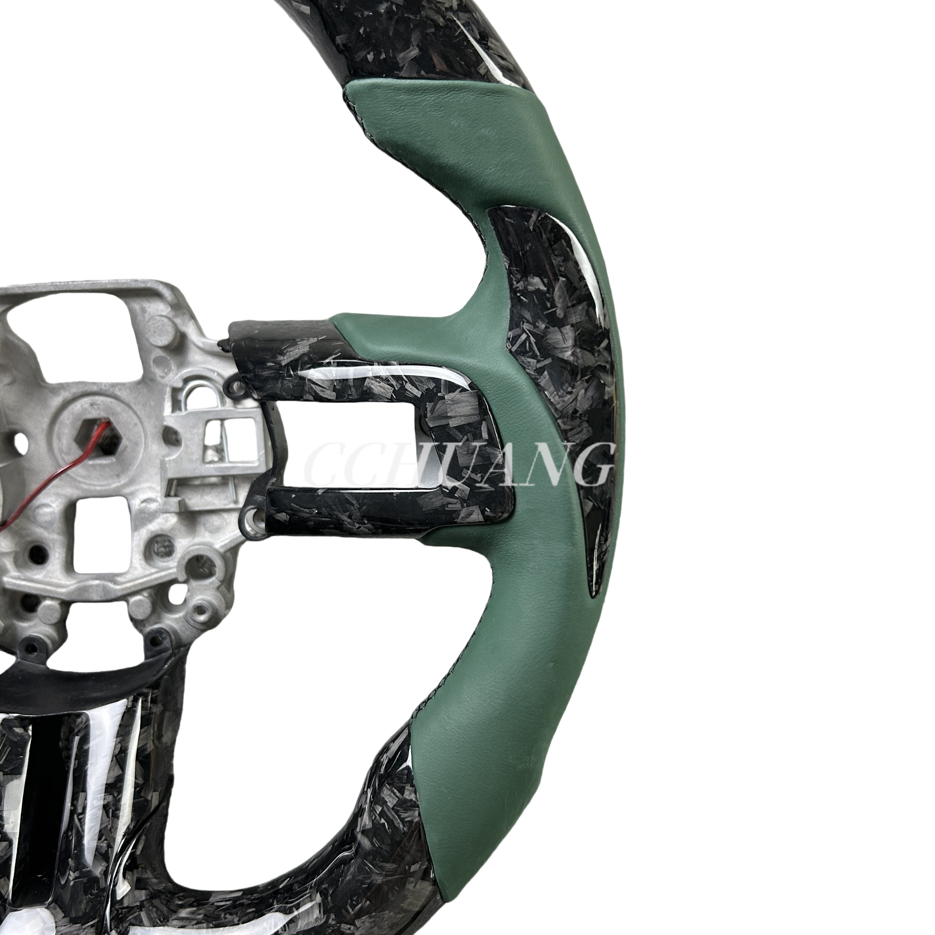 For Ford Mustang Custom Alcantara Carbon Fiber Sports-Style Steering Wheel Car Interior Accessories