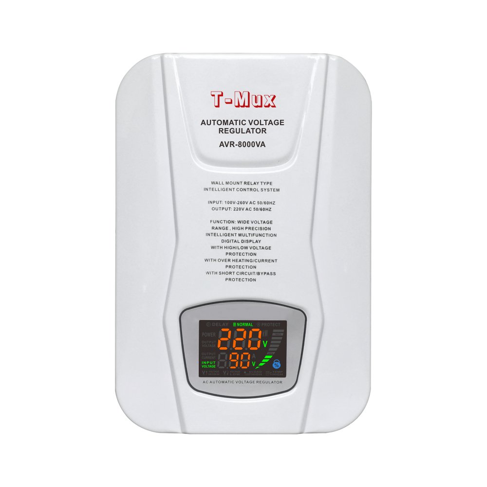 Wall Auto Stabilizer 8KVA 10KVA Power Single Phase Voltage Stabilizer AC 220v Automatic Voltage Regulator Air Conditioner