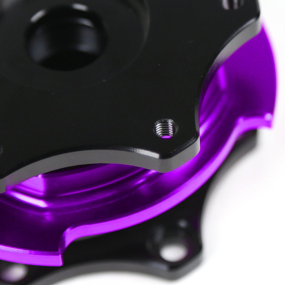 KYOSTAR Universal Multi Color D Shaped Lock Racing Sport Car Steering Wheel Quick Release Adapter