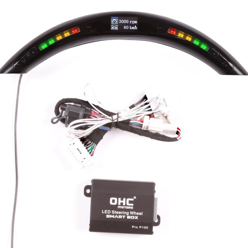 For BMW Mercedes-Benz Audi Volkswagen All Models LED Tachometer Shift Steering Wheel Module Kit