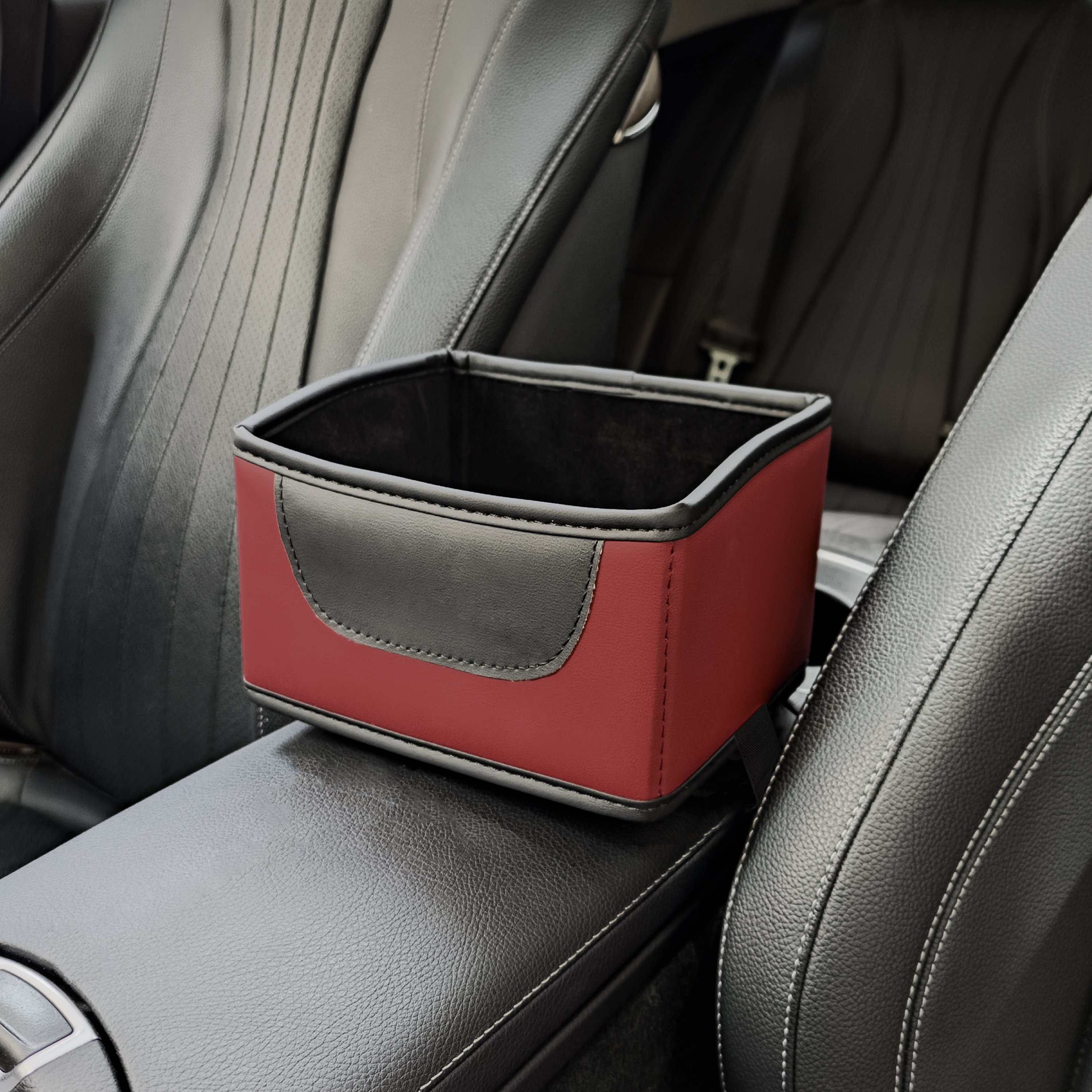 Multifunctional PVC Leather Car Armrest Console Organizer Box Premium Cars Interior Accessories