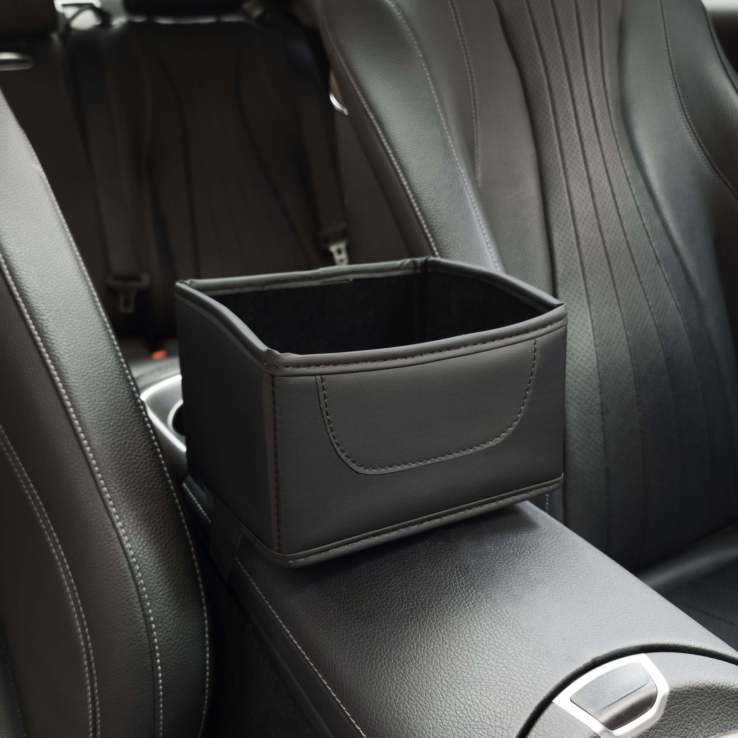 Multifunctional PVC Leather Car Armrest Console Organizer Box Premium Cars Interior Accessories