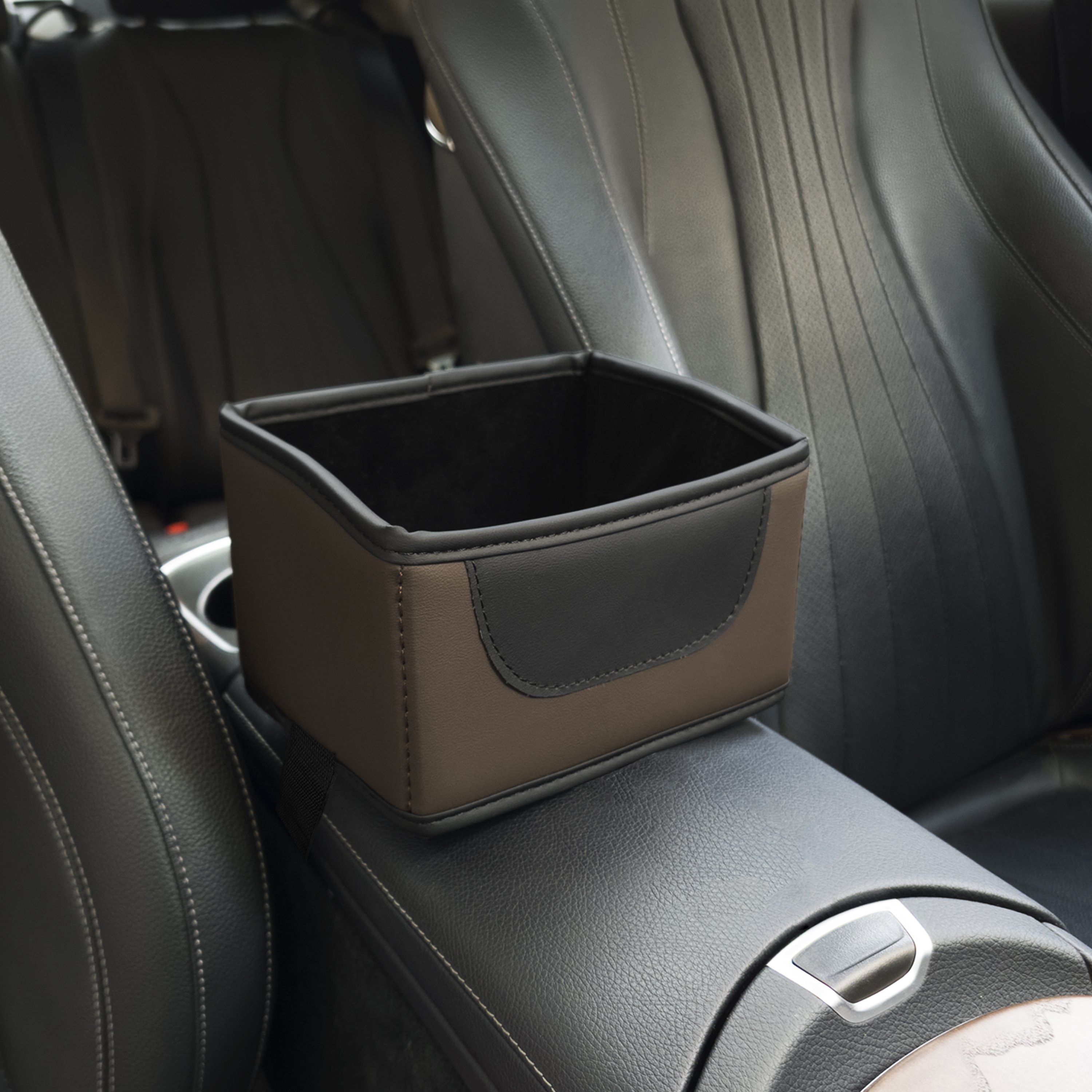 Multifunctional PVC Leather Car Armrest Console Organizer Box Premium Cars Interior Accessories