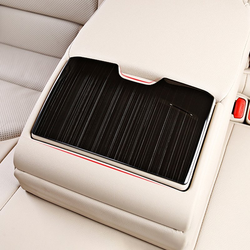 Car Stainless Steel Interior Is Suitable for Toyota 2018 Camry Rear Armrest Box Decorative Panel
