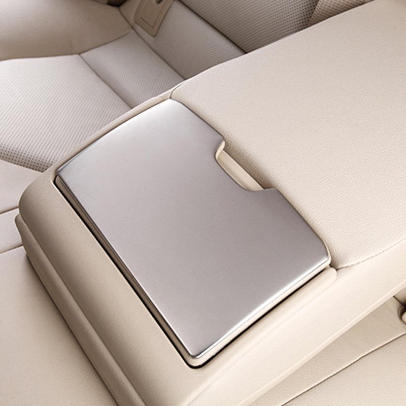 Car Stainless Steel Interior Is Suitable for Toyota 2018 Camry Rear Armrest Box Decorative Panel