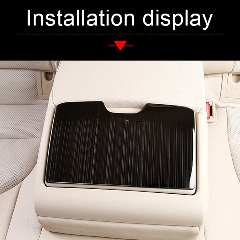 Car Stainless Steel Interior Is Suitable for Toyota 2018 Camry Rear Armrest Box Decorative Panel