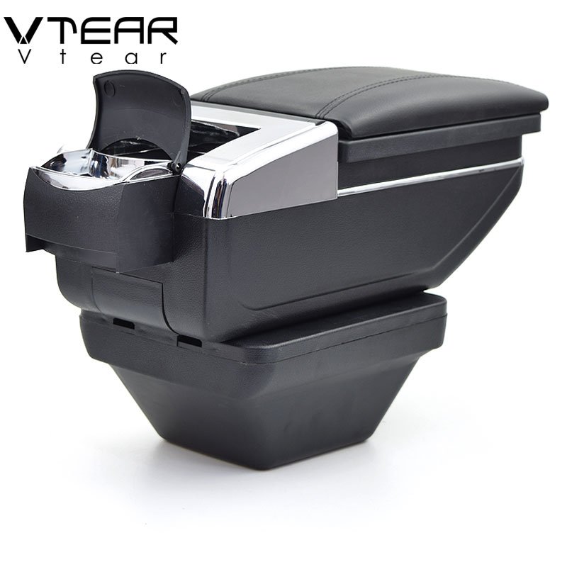 Vtear for MG ZS Armrest Box Central Store Content Box Products Interior Armrest Storage Car-styling Accessories Part 2017-2019