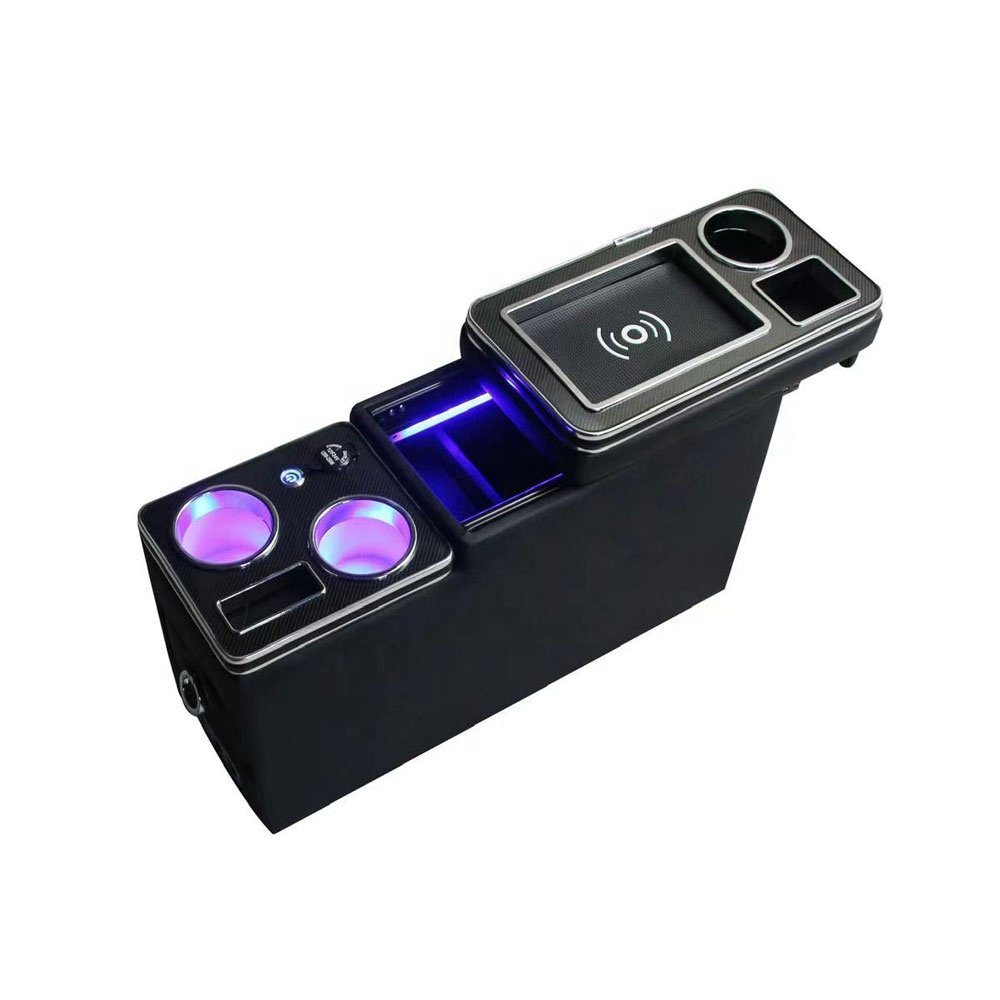 Wireless Charging Commercial Vehicle Middle Row Armrest Box Central Console USB Charger Multi-functional Storage Box for NOAH
