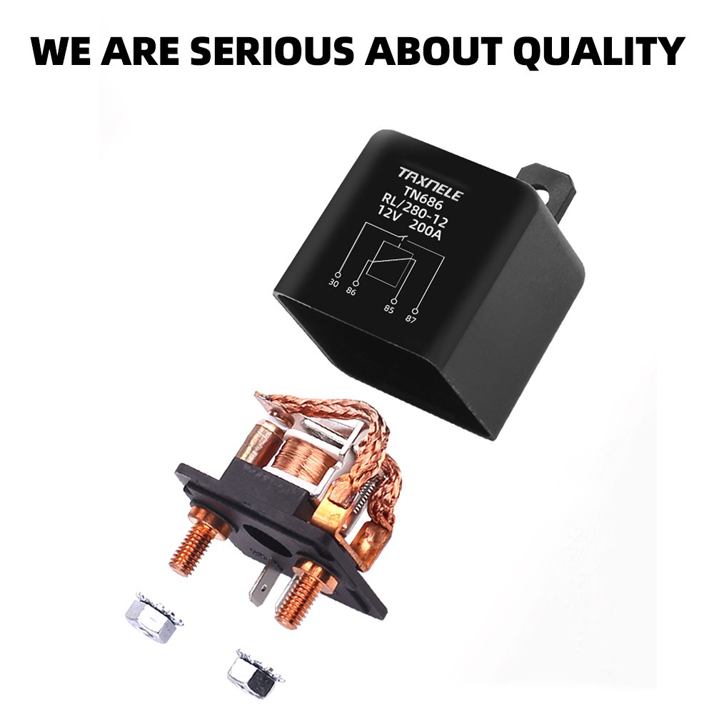High Current Starting Relay 200A 100A 12V 24V Power Automotive Heavy Current Start Relay Car Relay