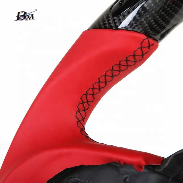 Factory Outlet For JEEP Grand Cherokee SRT Dodge Durango Challenger SRT 2015-up Carbon Fiber Red Leather Custom Steering Wheels