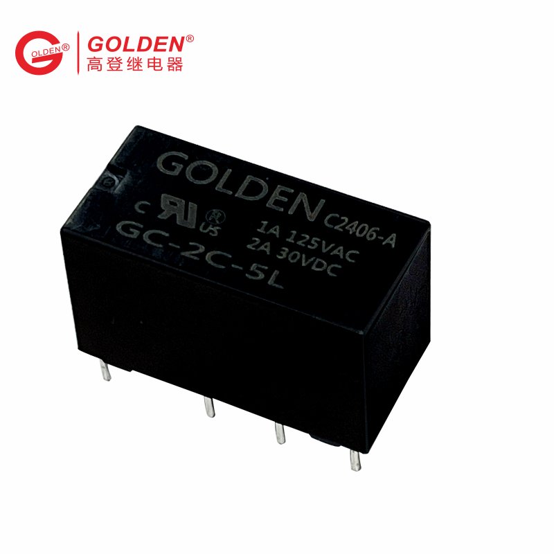 Golden relay manufacturer GC-2C-5L 1A 125VAC automotive Relays 8pin cross T82 T85
