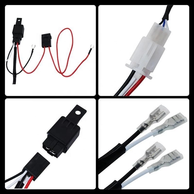 Auto Offroad Driving Lamp With Switch Fuse 40A 12V Auto Parts Car Wiring Harness Switch Relay Kit for 2 LED Work Light Bar Cable