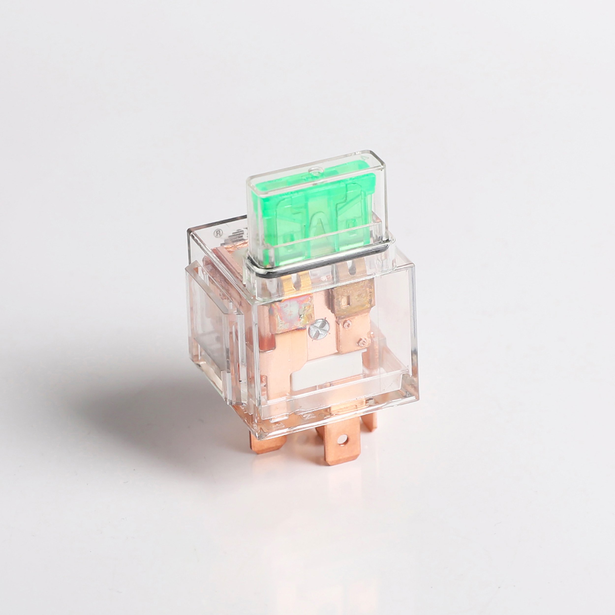 12v Double Contact Fused Auto Relay Transparent Indicator Iron Bracket Waterproof 80Amp Automobile Relays