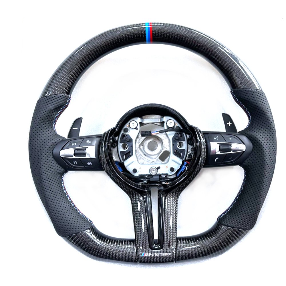 F30 F10 F32 E60 E46 E90 X5 E70 M3 M4 M5 M6 F90 F80 F82 F87 Carbon Fiber Steering Wheel for BMW