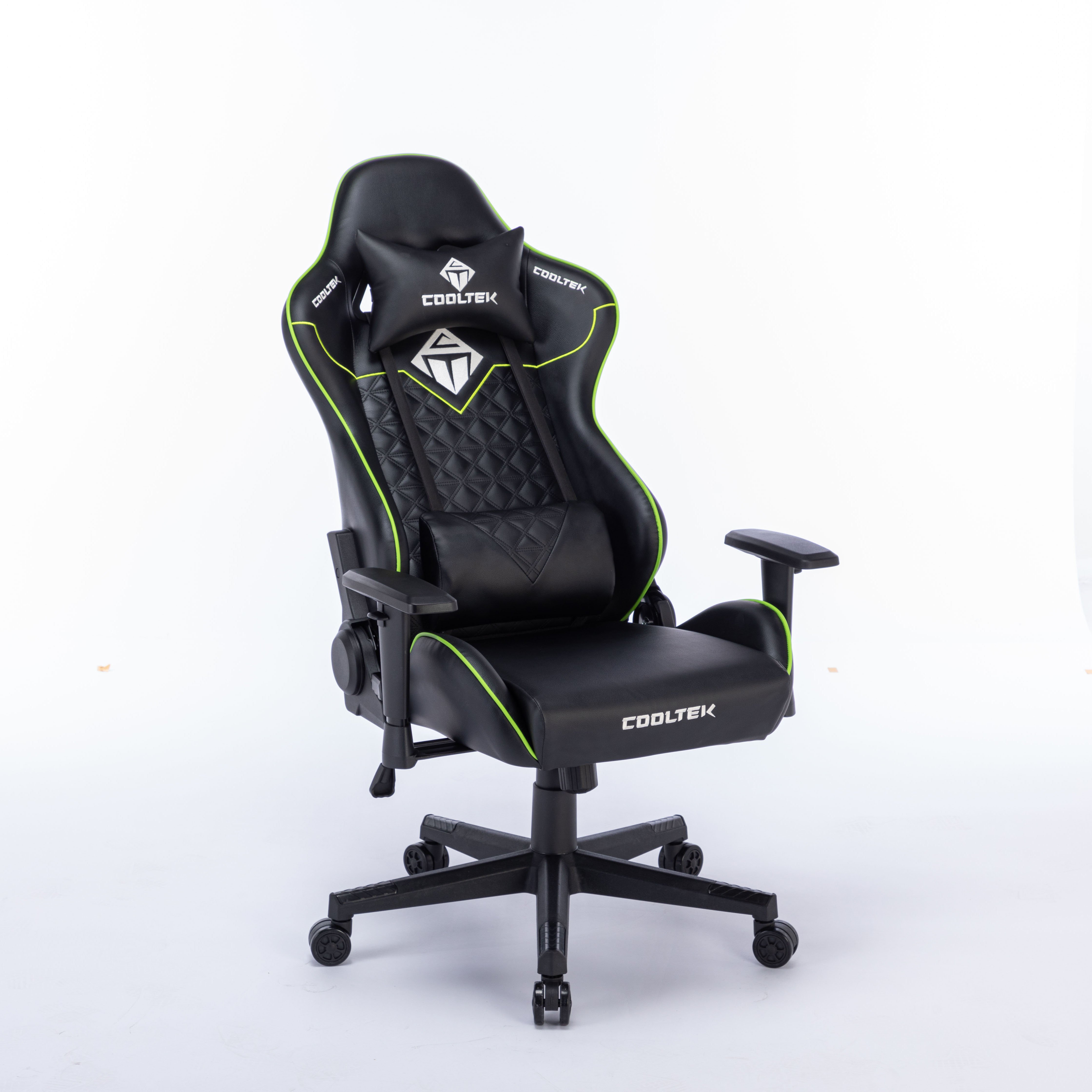 High Back Pu Leather Reclining Ergonomic Computer Gaming Armchair Racing Chair With Pocket Spring Cushion