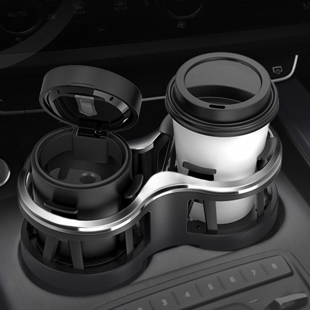 Car Cup Holder Extender Double Car Drink Holder Expander Adapter With Adjustable Base Vehicle-mounted Dual Bottle Holder 2 in 1
