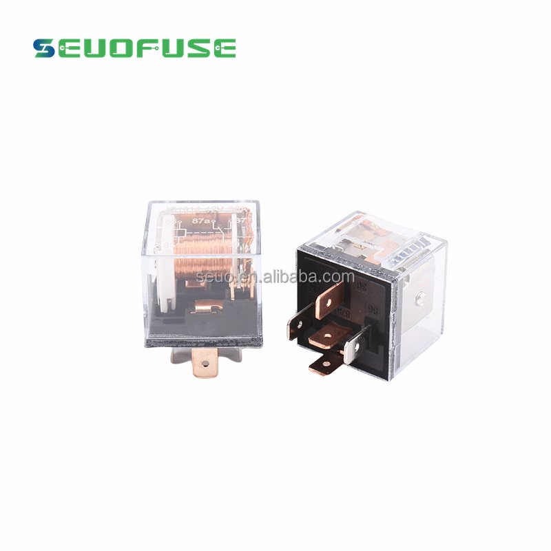 Factory Direct Automotive Relay Waterproof 12V/24V 4pin/5pin Car Relays Auto Relay for Car Motor Vehicles