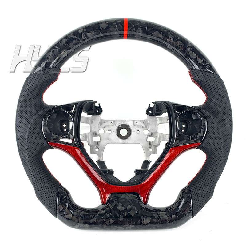 Car interior accessories carbon fiber steering wheel for Honda Civic 9th