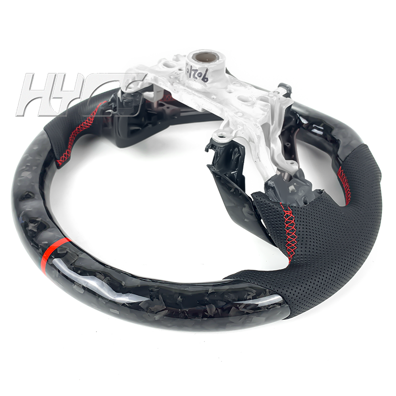 Car interior accessories carbon fiber steering wheel for Honda Civic 9th