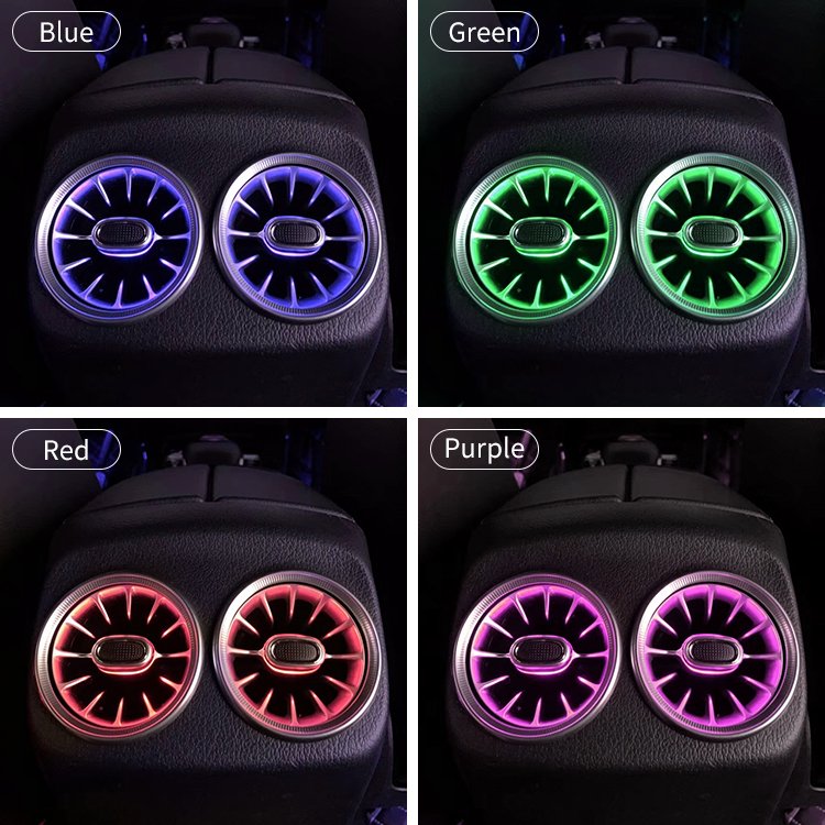 High Quality W118 Rear Air Vent 64 Colors Interior Atmosphere Lights for Mercedes-Benz New CLA-class 2020-2022