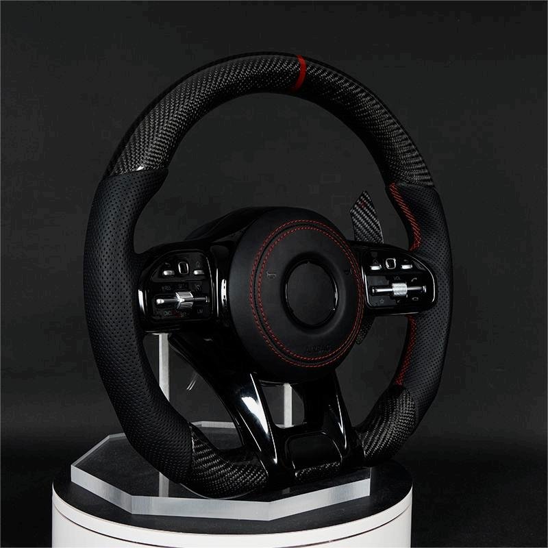 Customized Car Steering Wheel Carbon Fiber for Mercedes-Benz C300 C200 C180 W204 W211W213 W205 W447 E63 LED Steering Wheel