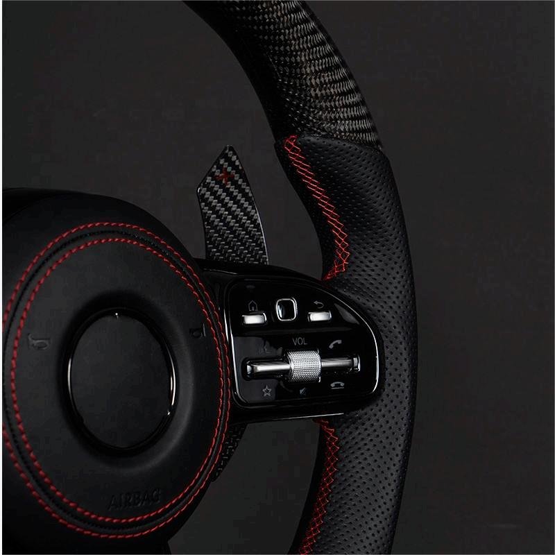 Customized Car Steering Wheel Carbon Fiber for Mercedes-Benz C300 C200 C180 W204 W211W213 W205 W447 E63 LED Steering Wheel