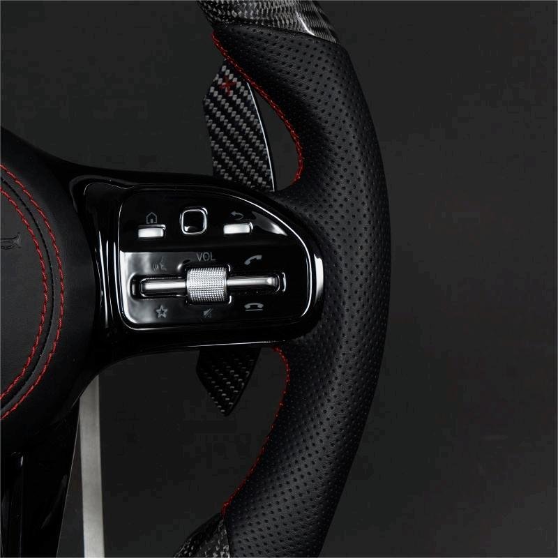 Customized Car Steering Wheel Carbon Fiber for Mercedes-Benz C300 C200 C180 W204 W211W213 W205 W447 E63 LED Steering Wheel