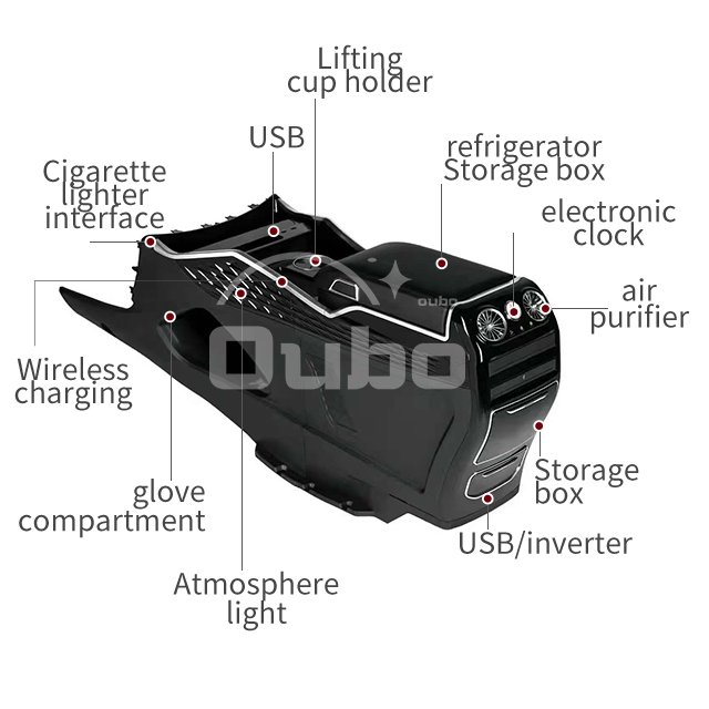 Applicable to VITO Vclass W447 V250 V260 Armrest Boxes Central Armrest Box Refit Without Refrigerator Compressor Refrigerator