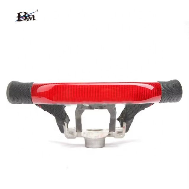 For HONDA CIVIC-10 FC FK Red Carbon Fiber Perforated Leather Custom Sport Steering Wheels 2017 2018 2019 2020 2021 2022 2023