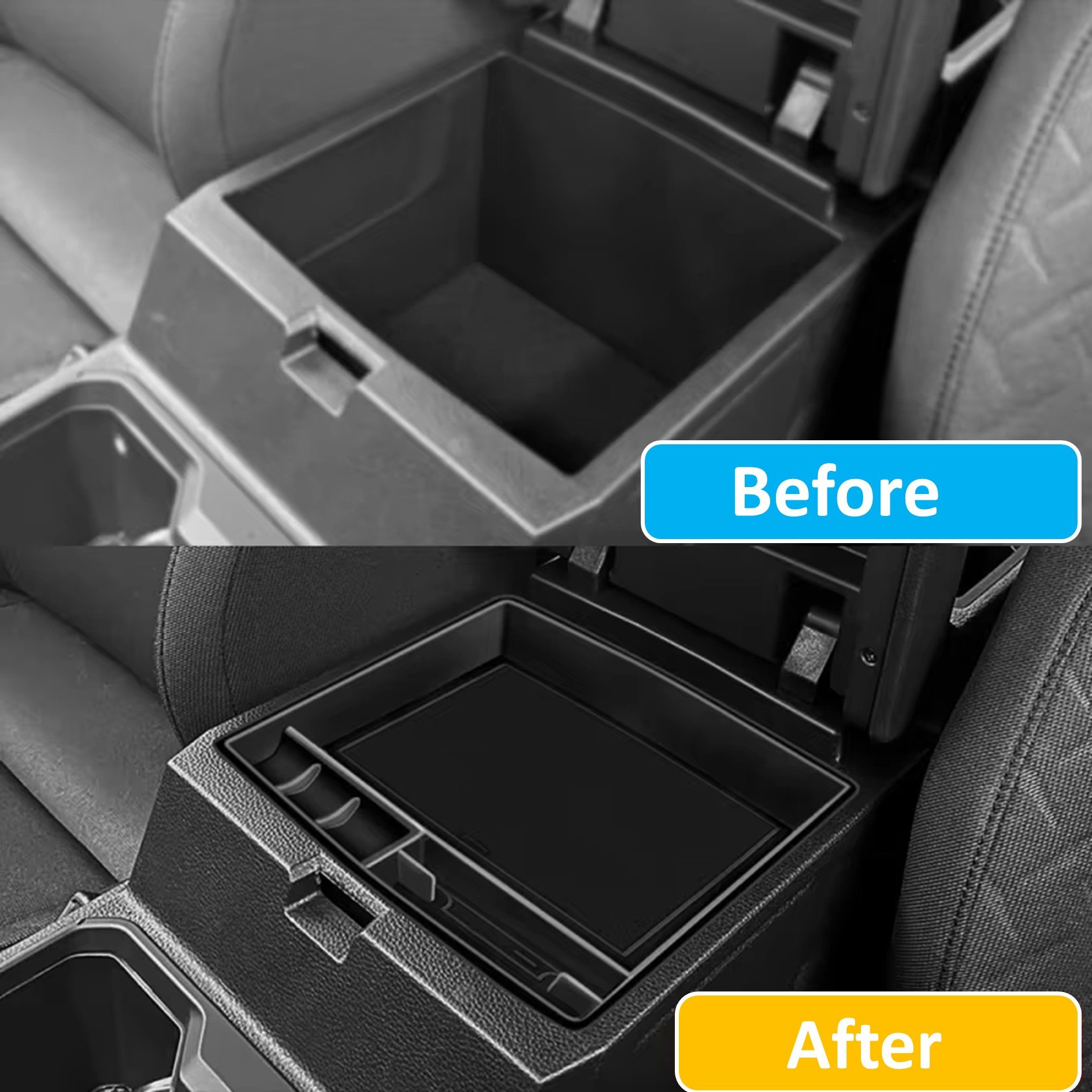 ABS Center Console Armrest Box for Toyota Tacoma 2024 2025 Car Arm Rest Organizer Tray Storage Cover