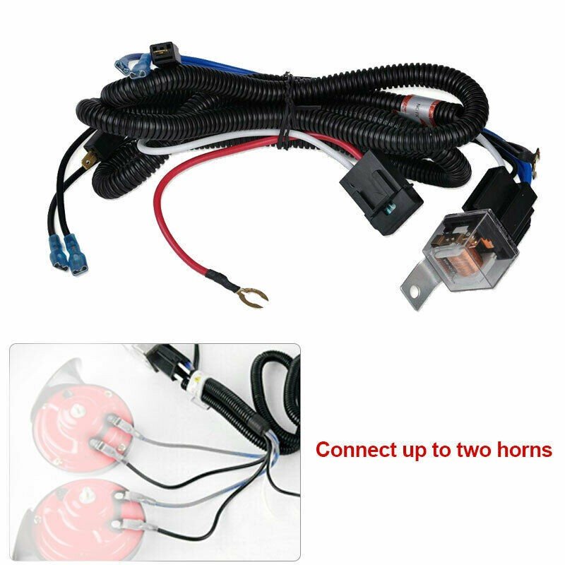 OEM 12V Universal Car Horn Wiring Harness Snail Horn Modification Automotive Relay Wiring Harness