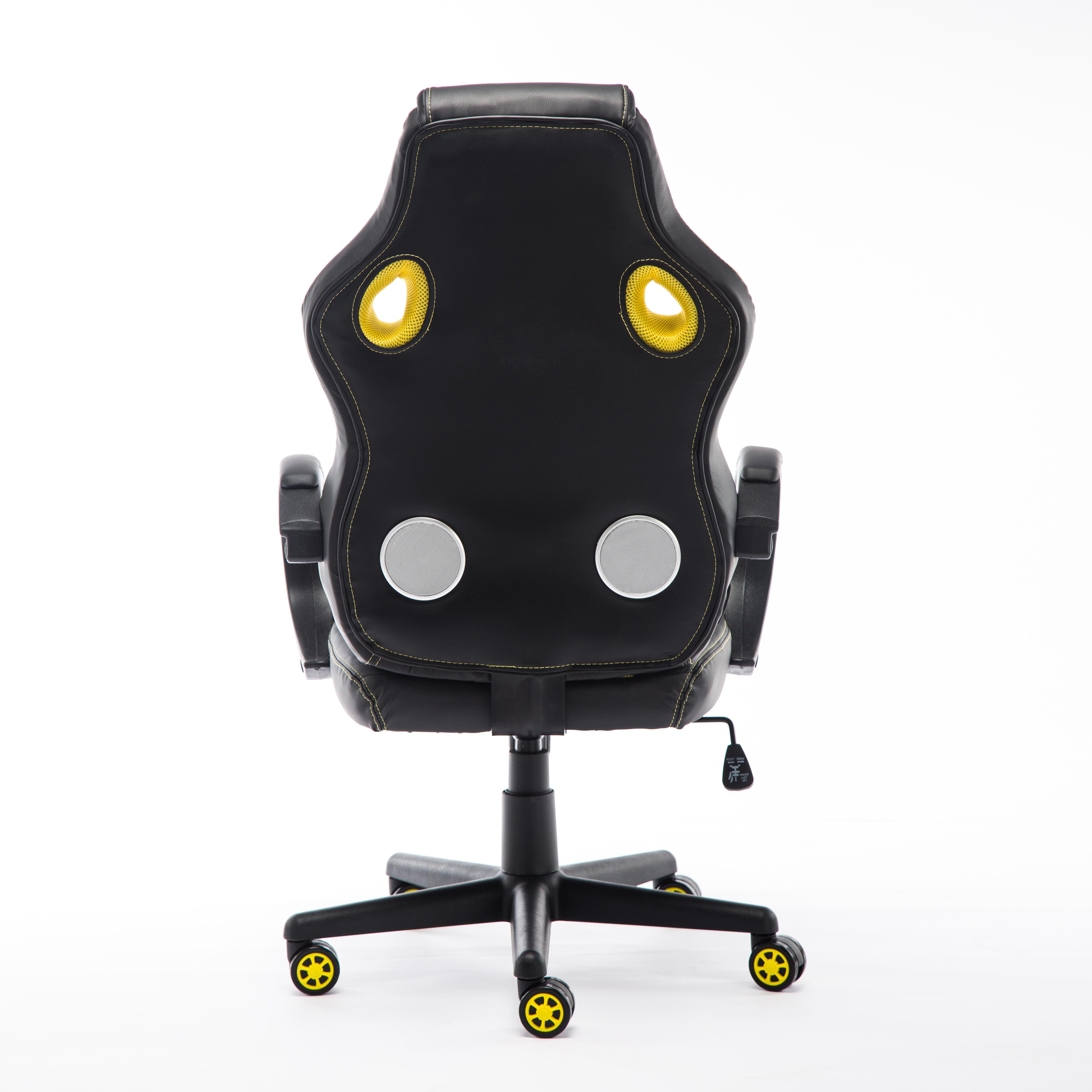 Premium High Back Yellow PU Leather Swivel Esport Chair Ergonomic PC Gaming Chair for Adults